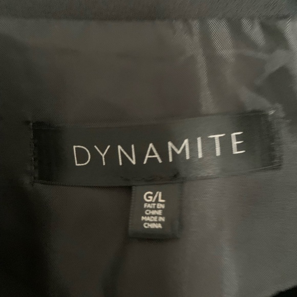 Waist Length Bomber Jacket with Gold Zipper and Buttons - size Large - Picture 2 of 3